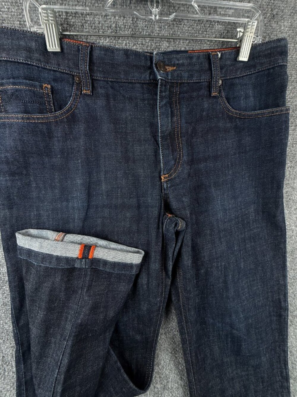 Alberto “pipe” Dark Wash Regular Slim Fit Denim Jeans Cotton Spandex
